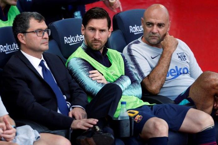 Lionel Messi started on the bench on Saturday but came on after Barcelona fell behind at home to Bilbao