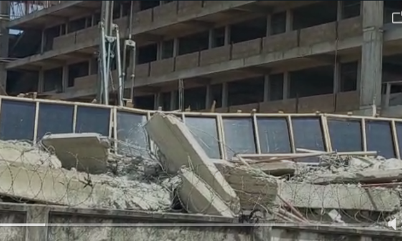 UDS-building cave in