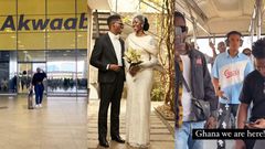Veekee James, Warri pikin and more arrive in Ghana to 'shutdown' Moses Bliss' wedding