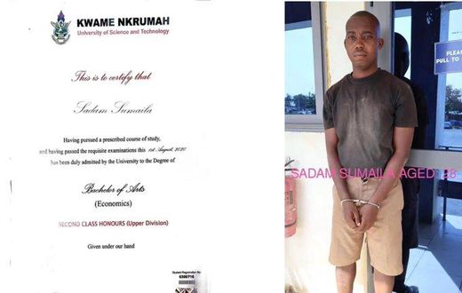 Man arrested for joining Police Training School with fake KNUST certificate he made