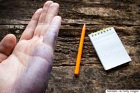 Pen stains