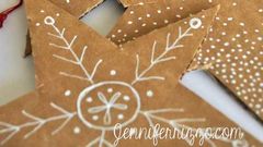 Cardboard Christmas decorations- Bren did