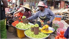 Traders at Makola Market in Accra, Ghana