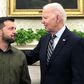 Ukrainian President, Volodymyr Zelensky and US President Joe Biden [BBC]