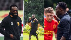 Rare photos of Michael Essien in his coaching element at Nordsjaelland