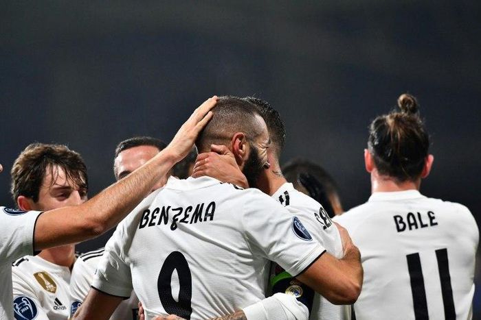 Benzmema scored twice and created a goal for Bale in an excellent first-half display