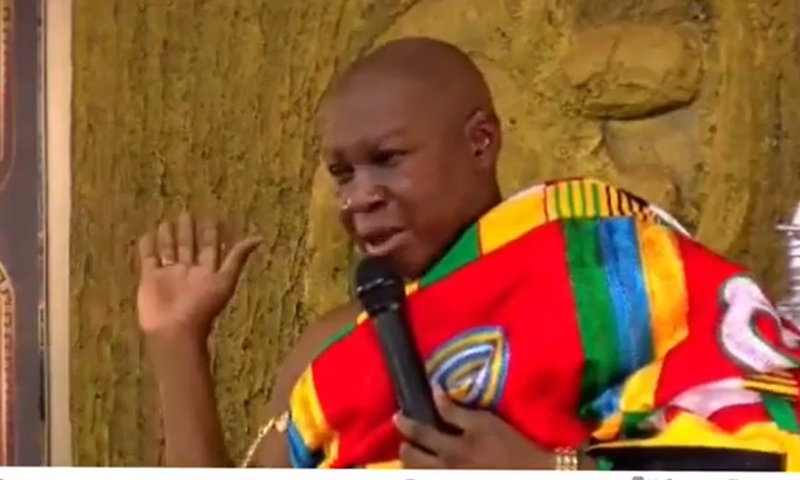 Nana Kwasi Bosompra, the chief of Goaso