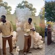 Partey and partner Janine Mackson reveal gender of their baby (Video)