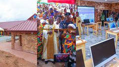 Afrifanom Foundation donates 8-unit air-conditioned classroom block to Juaso Catholic JHS