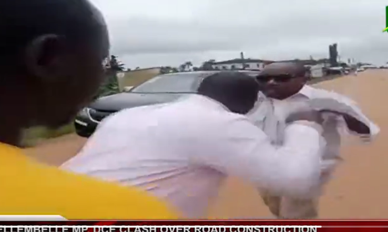MP Kofi-Buah and DCE Kwesi Bonzoh clash over road construction