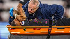 Toney looked in serious pain as he was taken off at West Ham.