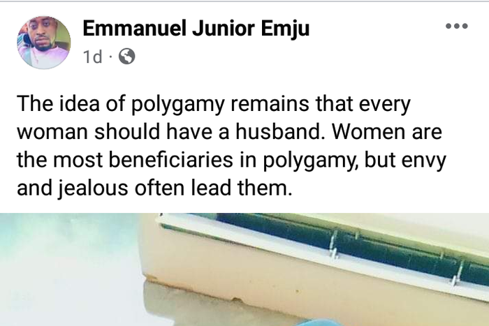 Man sparks debate after asserting that women benefit more from polygamy