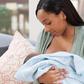 New mom breast feeding her baby