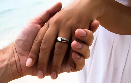 A ring on a finger