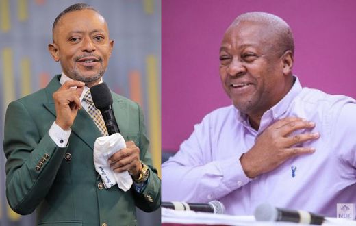 Reverend Owusu-Bempah and President John Mahama