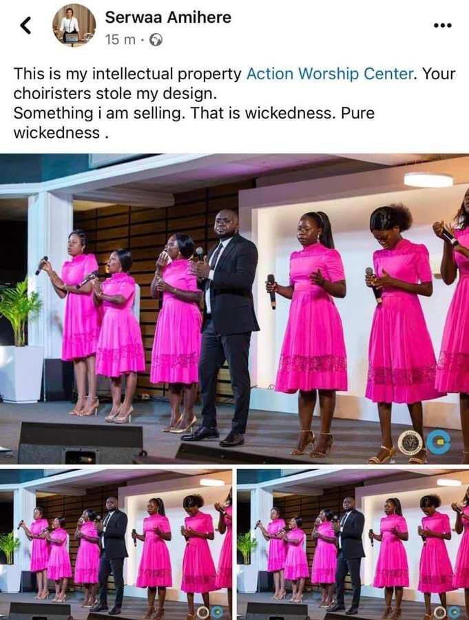 Serwaa Amihere apologises to Action Worship Center over design theft accusation