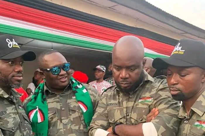 Police invite 8 NDC executives for wearing military camouflage during Mahama’s campaign
