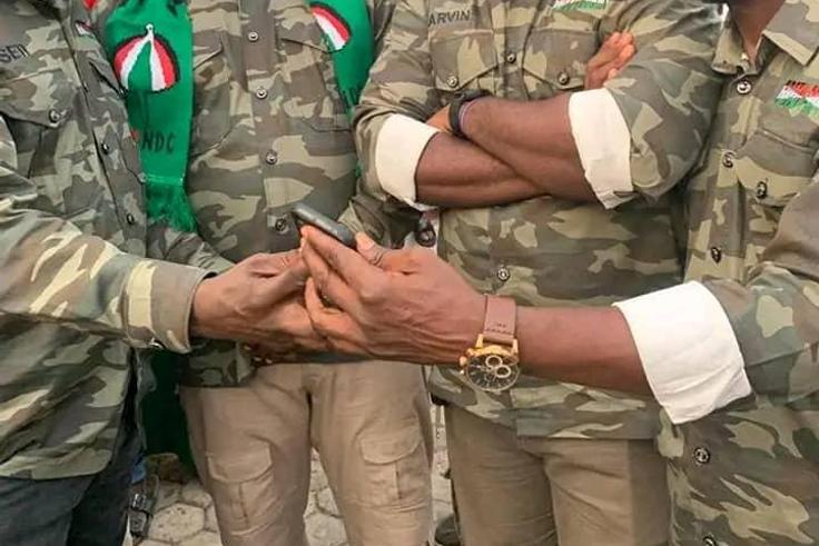 Police invite 8 NDC executives for wearing military camouflage during Mahama’s campaign