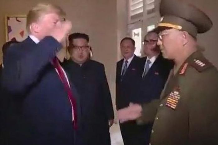 Donald Trump North Korea Jair Bolsonaro Brazil salute