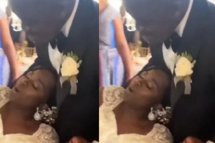 Ghanaian bride ‘faints’ as she sees Joe Mettle performing at her wedding reception