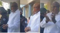 Drama as handcuffed Hopeson Adorye clashes with police during arrest
