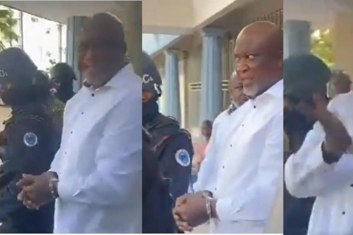 Drama as handcuffed Hopeson Adorye clashes with police during arrest