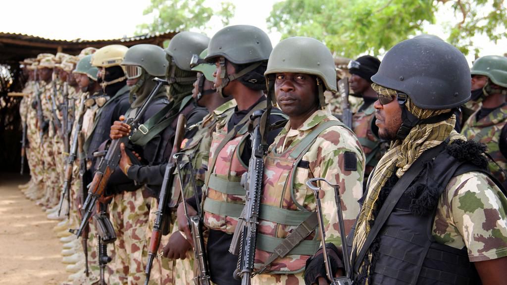 Men of the Nigerian Army. [Guardian]