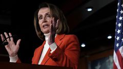 WASHINGTON, DC - NOVEMBER 15: U.S. House Minority Leader Rep. Nancy Pelosi (D-CA) speaks during a weekly news conference November 15, 2018 on Capitol Hill in Washington, DC. Pelosi discussed various topics including her run for Speaker of House of Repr...