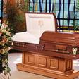 Stock photo: Funeral coffin