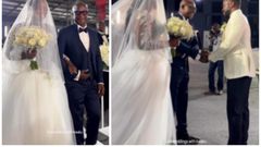 Video: Watch Kwasi Appiah walk his daughter down the aisle during her wedding