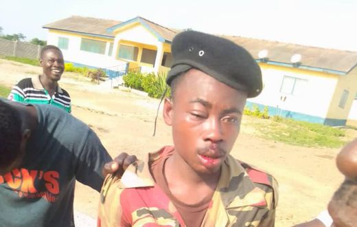 ‘Fake’ fire Service officer arrested with 10 gallons of palm oil beaten to a pulp