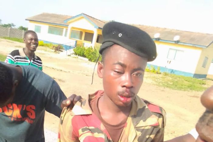 ‘Fake’ fire Service officer arrested with 10 gallons of palm oil beaten to a pulp