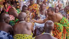 Chairman Wontumi with Asantehene