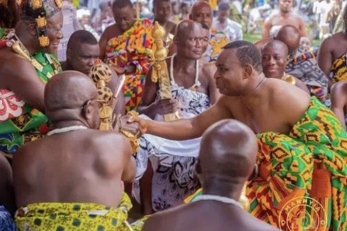 Chairman Wontumi with Asantehene