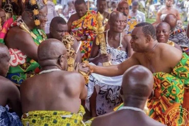 Chairman Wontumi with Asantehene