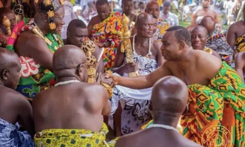 Chairman Wontumi with Asantehene
