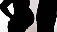 Pregnant woman and husband