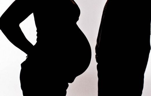 Pregnant woman and husband