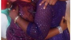 Two women found kissing passionately at a wedding venue