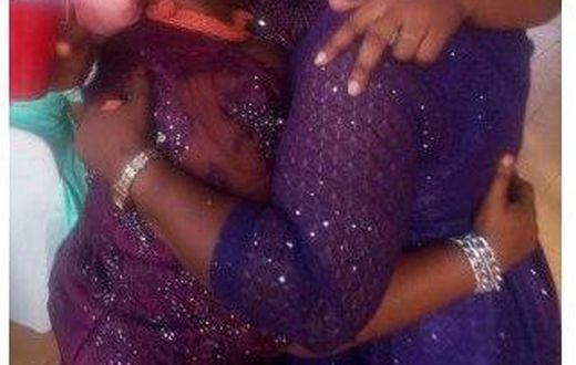 Two women found kissing passionately at a wedding venue
