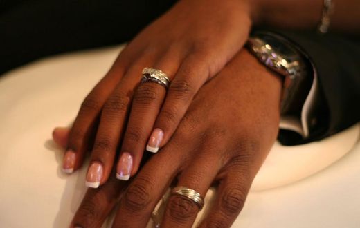 Wedding rings symbolize the marriage [Pinterest]