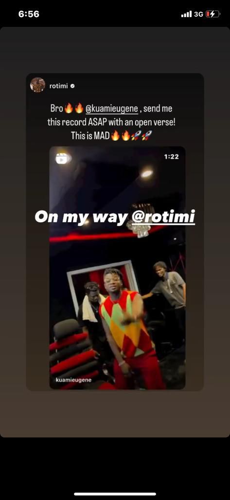 Rotimi reaches out to Kuami Eugene