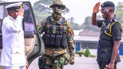 Outgoing CDS thanks IGP Dampare, Police for “historic” guard of honor parade