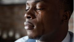 File photo: Crying man