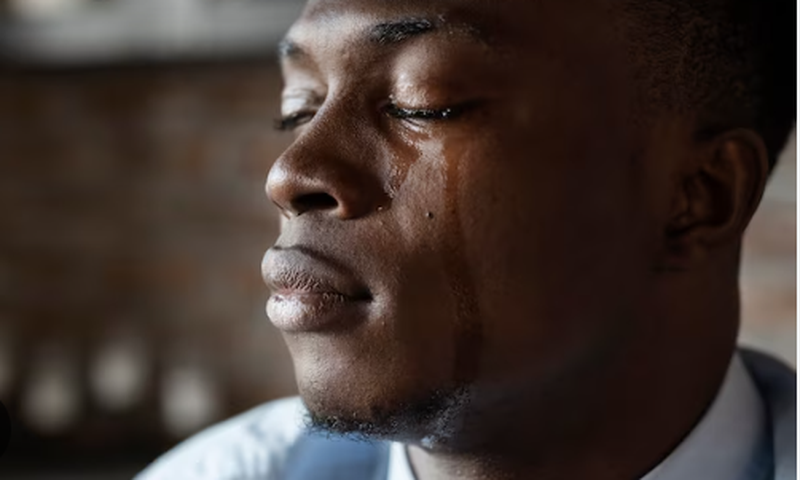 File photo: Crying man