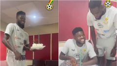 Video: Thomas Partey celebrates 30th birthday in Black Stars camp with special cake