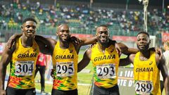 Ghana's 4x100 relay team