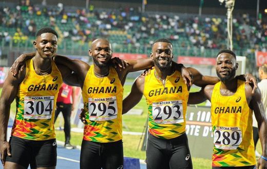 Ghana's 4x100 relay team