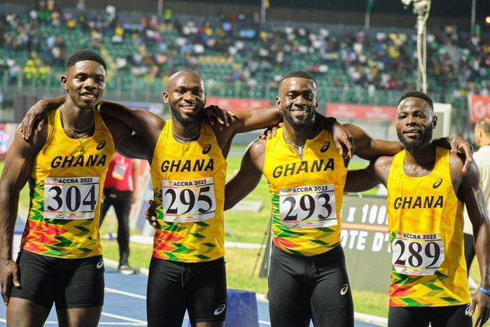 Ghana's 4x100 relay team