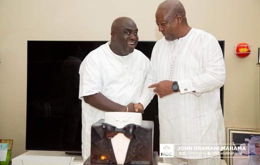 Julius Debrah and John Mahama